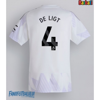Manchester United Matthijs de Ligt #4 Tricou Fotbal Replică 2025-26 Barbati Deplasare